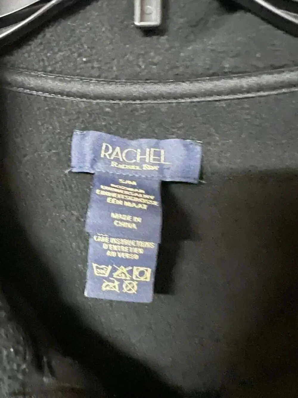 Rachel Roy Plaid Fleece Half-Zip Poncho Cape